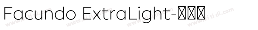 Facundo ExtraLight字体转换
